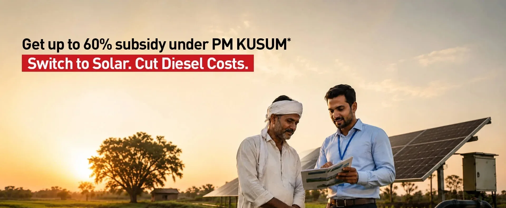 Switch to solar and cut diesel costs — up to 60% subsidy under PM KUSUM