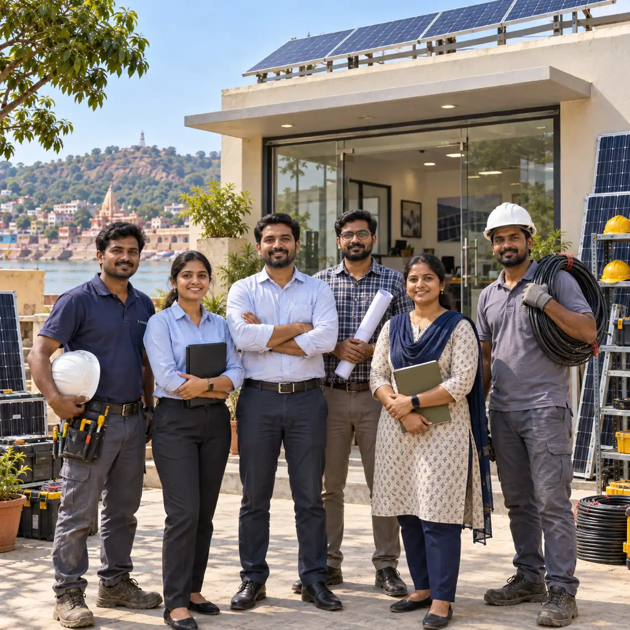 Pratap Solar team at work